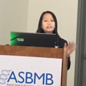 Interim CEO and CSO Lori Yang presents at the 2018 ASBMB Annual Meeting