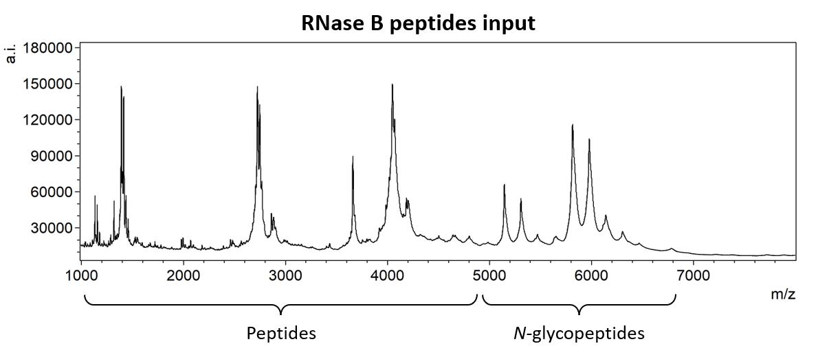 RNase B peptides input