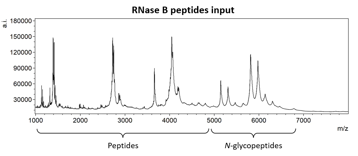 RNase B peptides input